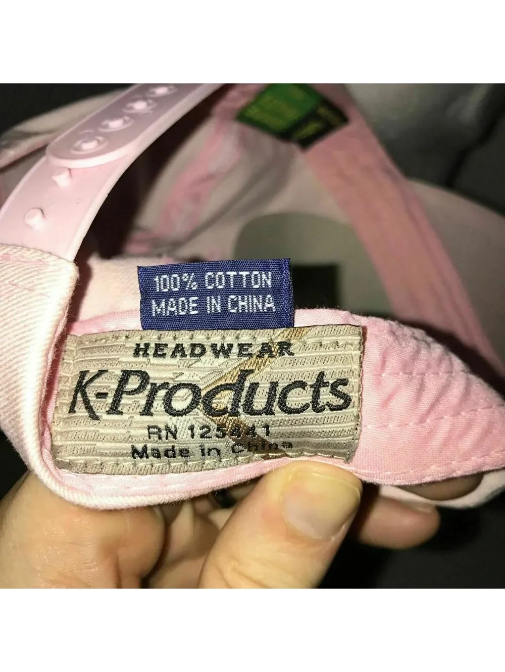 VTG John Deere K-Products Hat Pink Snapback Cap
